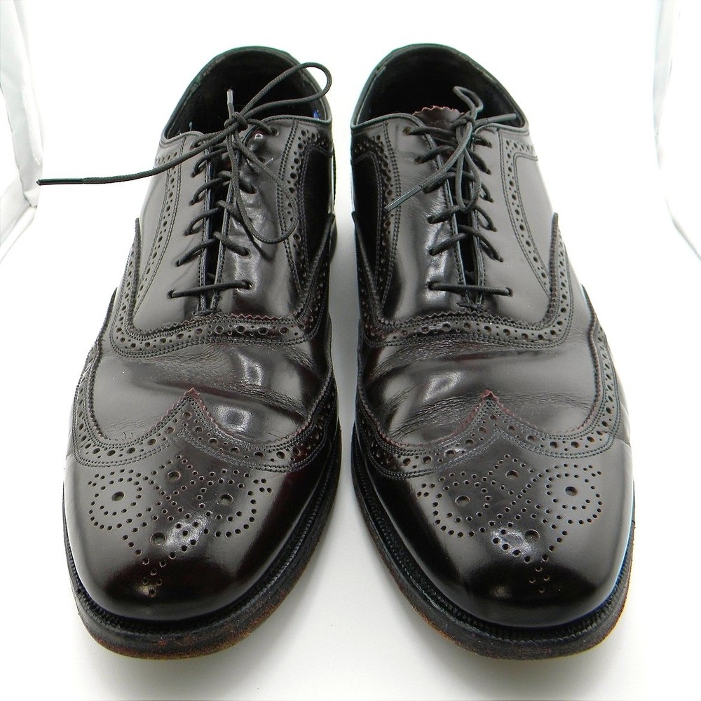Florsheim Imperial Men's Burgundy Leather Wingtip Oxford Dress Shoes Size 11 B